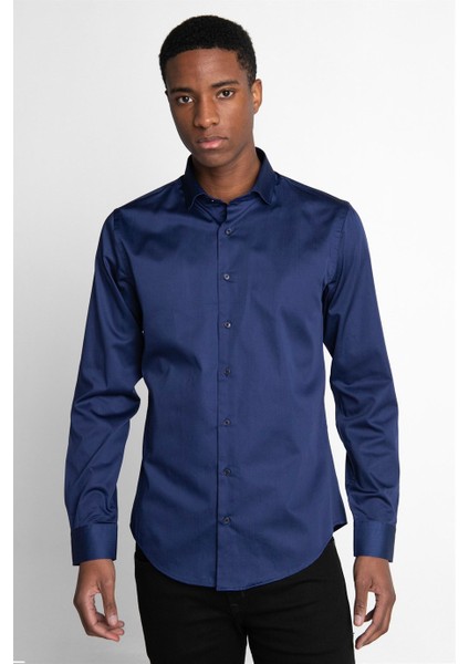Slim Fit Koton Saten Premium Seri Erkek Gömlek fiyatları