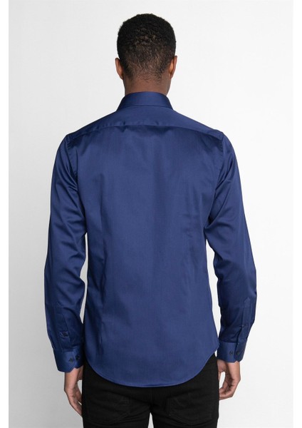 Slim Fit Koton Saten Premium Seri Erkek Gömlek fırsatları