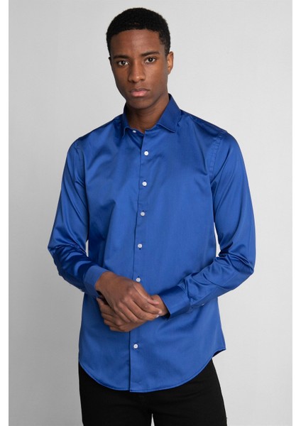 Slim Fit Koton Saten Premium Seri Erkek Gömlek fiyatları