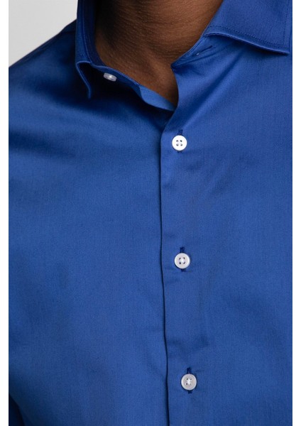 Slim Fit Koton Saten Premium Seri Erkek Gömlek indirimleri