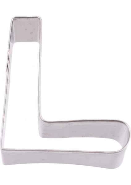 Kek Kurabiye ve Pasta Kalıbı Metal L Harfi Büyük Boy Alfabe 8.5 cm