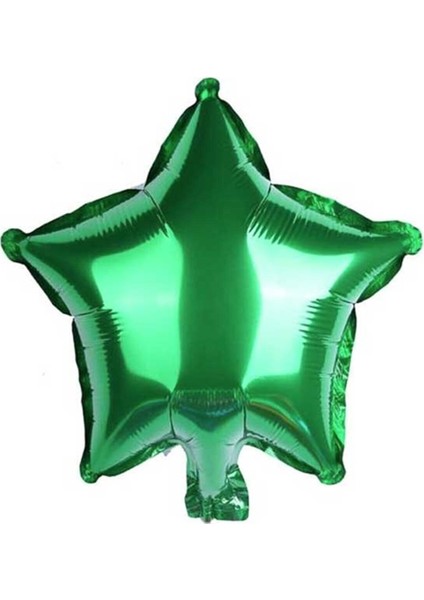 Yıldız Şekilli Folyo Balon 45 cm Yeşil 1 Adet