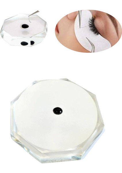 Ipek Kirpik Aksesuarları - Cam Uygulama Tepsisi Yuvarlak fiyatları