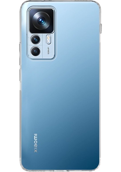 Xiaomi Mi 12T Pro ile Uyumlu Kapak Kamera Korumalı Tıpalı Şeffaf Silikon Kılıf