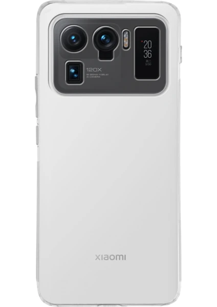 Case World Caseworld Xiaomi Mi 11 Ultra ile Uyumlu Kapak Kamera Korumalı Tıpalı Şeffaf Silikon Kılıf