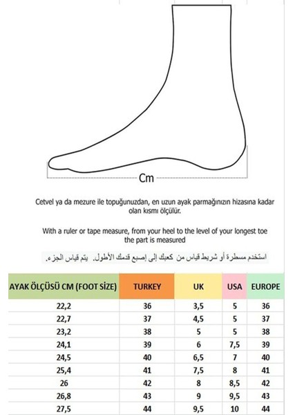 Unisex Sneaker Ayakkabı