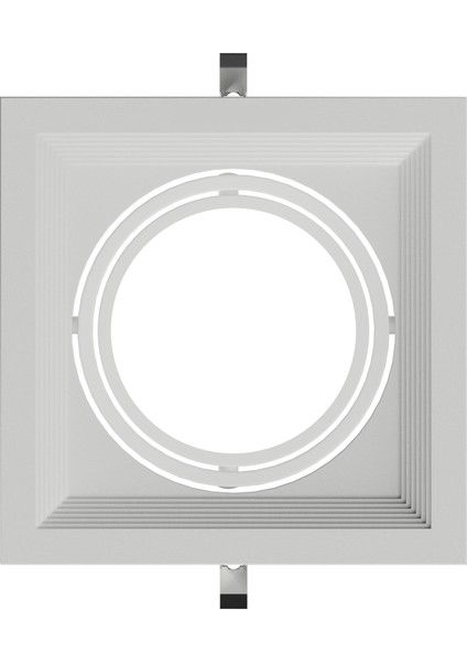 Tekli AR111 Boş Beyaz Kasa Armatür