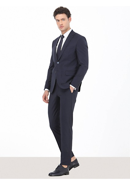 Modern Fıt Düz Paça Lacivert Erkek Takım Elbise TKM-2685 fiyatları