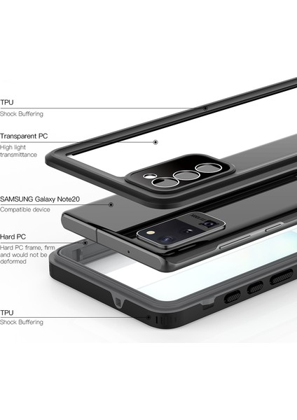 Galaxy Note 20 Kılıf 1-1 Su Geçirmez Kılıf