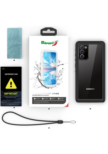 Galaxy Note 20 Kılıf 1-1 Su Geçirmez Kılıf