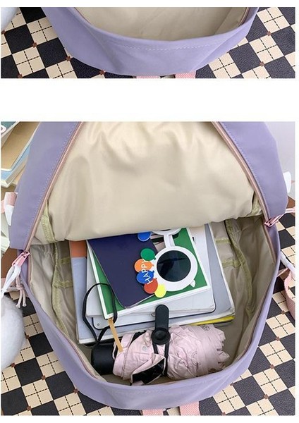 Luofannıbag Karikatür Sevimli Sırt Çantası Büyük Kapasiteli Ortaokul Lise Öğrenci Okul Çantası (Yurt Dışından) indirimleri