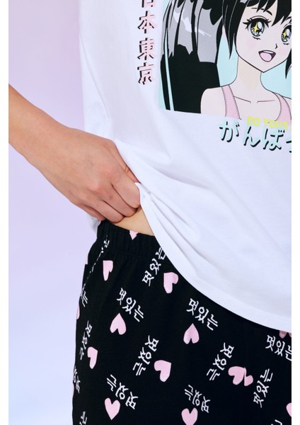 Anime Fun Tişört Pantolon Pijama Takımı-Anime Koleksiyonu modelleri