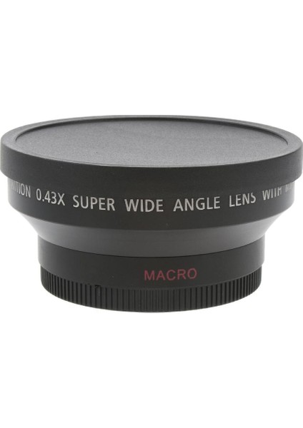 Profesyonel 62MM 0.43X Geniş Açılı Makro Lens + Sert Kaput + Taşıma Çantası (Yurt Dışından)