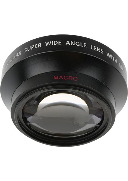 Profesyonel 62MM 0.43X Geniş Açılı Makro Lens + Sert Kaput + Taşıma Çantası (Yurt Dışından)