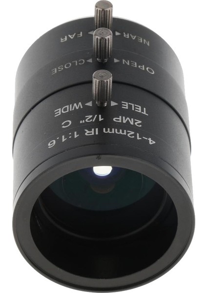 4-12MM F1.6 1/2 "endüstriyel Kamera Kılavuzu Iris C Montaj Lensi (Yurt Dışından)