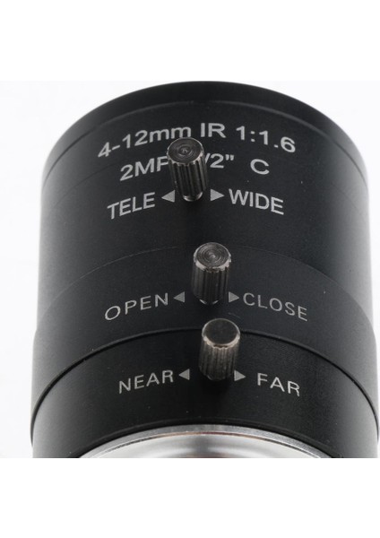 4-12MM F1.6 1/2 "endüstriyel Kamera Kılavuzu Iris C Montaj Lensi (Yurt Dışından)