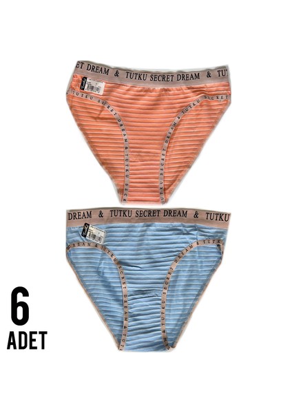 Kadın Diana Bikini Külot 6'lı Çok Renkli Paket