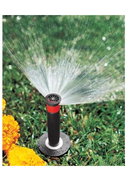5 Adet x Hunter Çim Sulama Kısa Gövde Psu-02(7cm) Sprey Fıskiye Ayarlı Nozul DAHIL(0°-360°) + Ek Parçaları