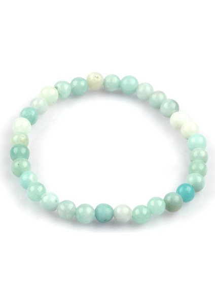 Amazonit Doğal Taş Bileklik 6mm Küre Kesim fiyatları