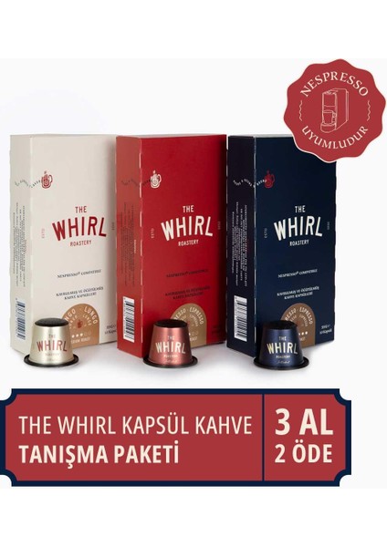 The Whirl Kapsül Kahve Tanışma Paketi 30 Kapsül