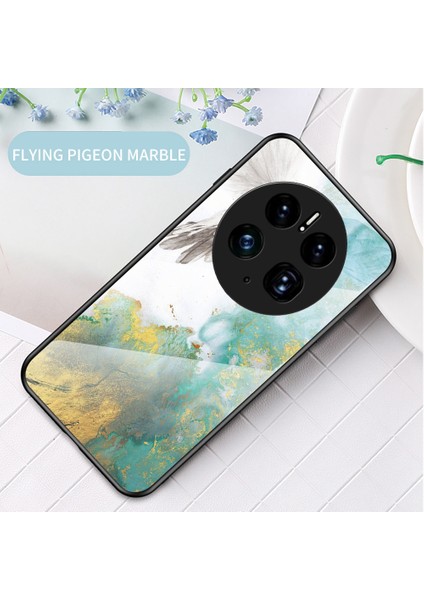 Huawei Mate Için 50 Pro 4g Mermer Desen Baskı Telefon Kılıfı Temperlenmiş Cam + Pc + Tpu Koruyucu Akıllı Telefon Kapağı (Yurt Dışından) fiyatları