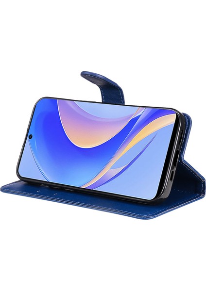 Huawei Nova Y90 4g Için Kt Deri Serisi-2 Telefon Kılıfı / Keyifli 50 Pro 4g, Iyi Korumalı Pu Deri Flip Cüzdan Kapağı Düz ​​renk Manyetik Kapatma Stand Telefon Kabuğu Kayış (Yurt Dışından)