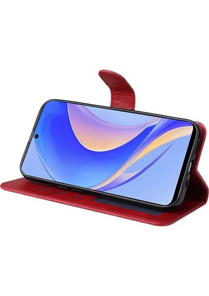 Huawei Için 50 Pro 4g / Nova Y90 4g Pu Deri Deri Flip Cüzdan Kılıf Manyetik Folio Stand Buzağı Dokusu Şok Geçirmez Telefon Kapağı (Yurt Dışından)