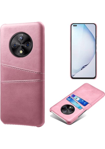 Huawei Için 50 Pro 4g / Nova Y90 4g Çift Kart Yuvaları Pu Deri Kaplamalı Pc Kapağı Şok Emici Telefon Kasası (Yurt Dışından)