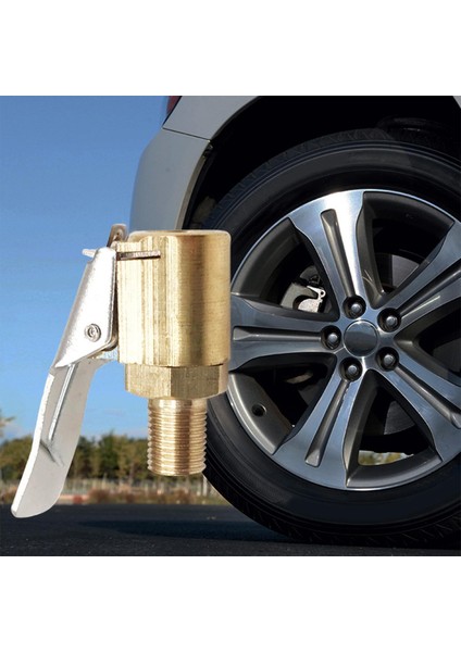 Klipsli Lastik Chuck Inflator Pompa Konnektörü Sızıntı Yok Lastik Valf Ipliği 8mm (Yurt Dışından) modelleri