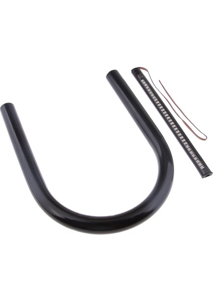 Cafe Racer Koltuk Çerçevesi Hoop Loop W LED Break Dönüş Sinyal Işık Düz 175MM (Yurt Dışından)