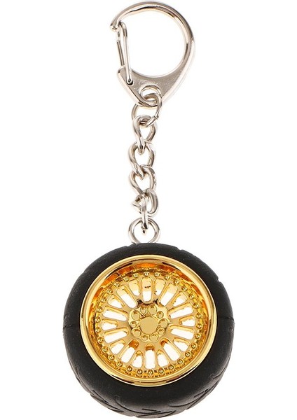 Araba Anahtarı Yaratıcı Tekerlek Rim Hub Tasarım Zinciri Keyfob Kolye Altın (Yurt Dışından) fiyatları