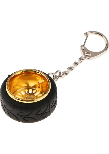 Araba Anahtarı Yaratıcı Tekerlek Rim Hub Tasarım Zinciri Keyfob Kolye Altın (Yurt Dışından) modelleri