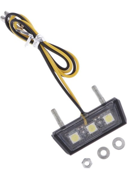 Evrensel Siyah Metal Motosiklet Lambası LED Fren Lambası (Yurt Dışından) fırsatları