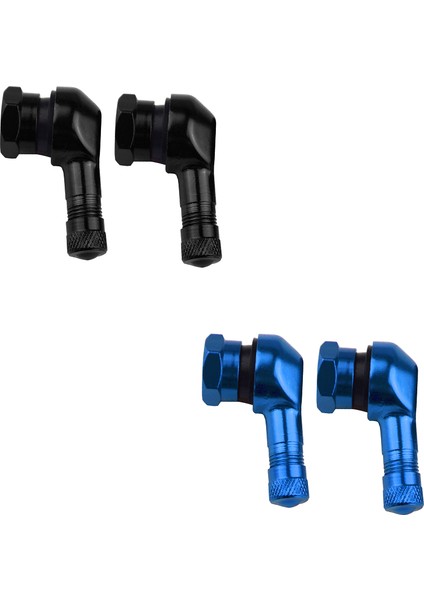 Mavi ve Siyah 90 ° Cnc Alüminyum Motosiklet Valfi Sapları Lastik 11.3mm Jant (Yurt Dışından)