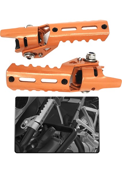2 Adet Motosiklet Karayolu Ön Ayak Ayakları Lc Orange Için Ayak Çarşamba (Yurt Dışından)