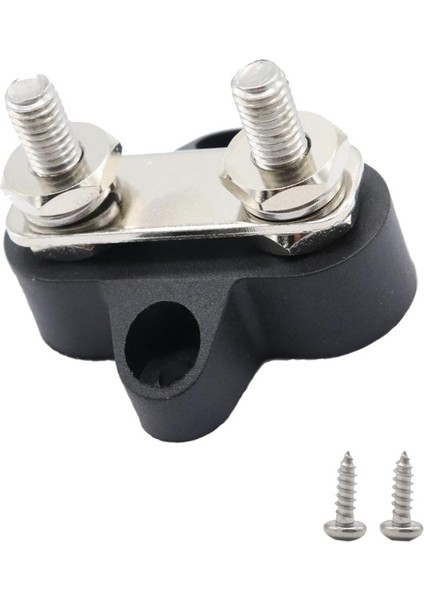 Evrensel Araba Kamyon Deniz Tekne Çift M6 Terminal Stud Otobüs Bar 48 V Dc Siyah (Yurt Dışından)