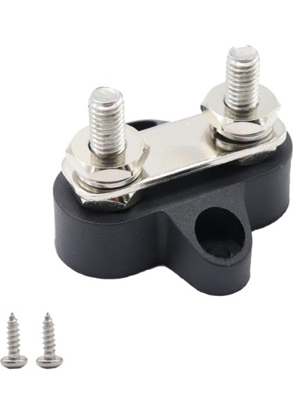 Evrensel Araba Kamyon Deniz Tekne Çift M6 Terminal Stud Otobüs Bar 48 V Dc Siyah (Yurt Dışından)