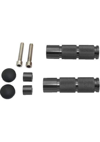 Evrensel Cnc Motosiklet Scooter Dirt Atv Ayak Çarşamba Ayak Pegs Siyah (Yurt Dışından)