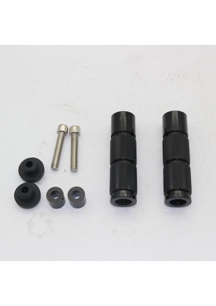 Evrensel Cnc Motosiklet Scooter Dirt Atv Ayak Çarşamba Ayak Pegs Siyah (Yurt Dışından)
