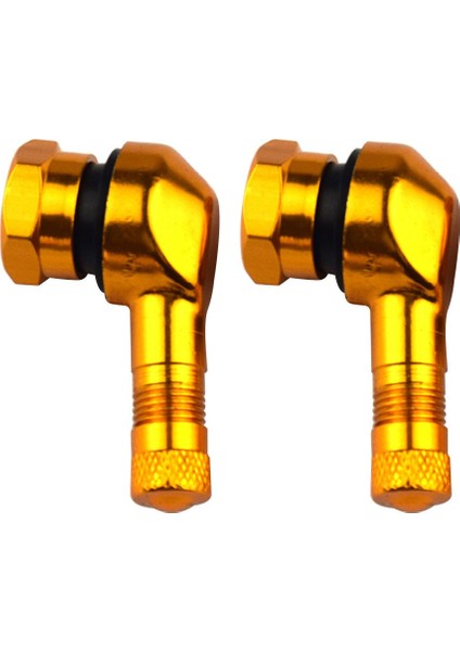 2 Adet 90 ° Açılı Alet Alüminyum Motosiklet 10MM Jant Lastik Lastik Valfi Altın (Yurt Dışından) fiyatları
