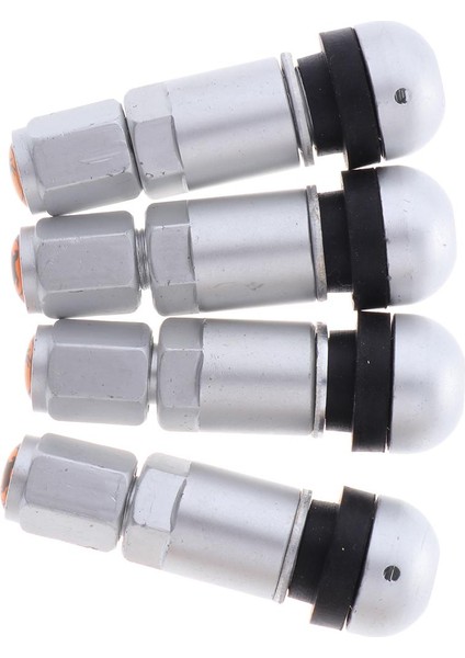 4 Adet Araba Tubeless Tekerlek Toz Kapaklar Lastik Vana Moonlight Gümüş + Siyah (Yurt Dışından) fiyatları