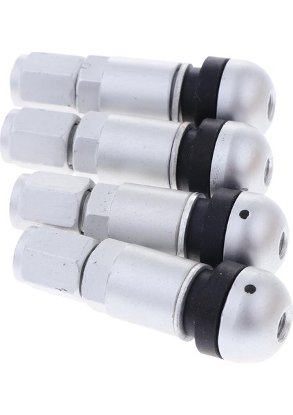 4 Adet Araba Tubeless Tekerlek Toz Kapaklar Lastik Vana Moonlight Gümüş + Siyah (Yurt Dışından) modelleri