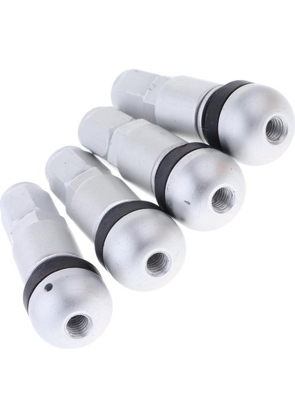 4 Adet Araba Tubeless Tekerlek Toz Kapaklar Lastik Vana Moonlight Gümüş + Siyah (Yurt Dışından) fırsatları