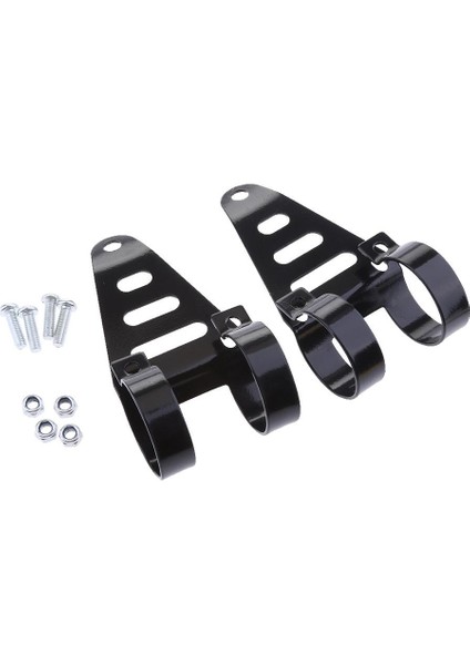 Siyah Motosiklet 41-43MM Far Montaj Braket Çatal Kulak Kıyıcı Cafe Racer (Yurt Dışından) fırsatları