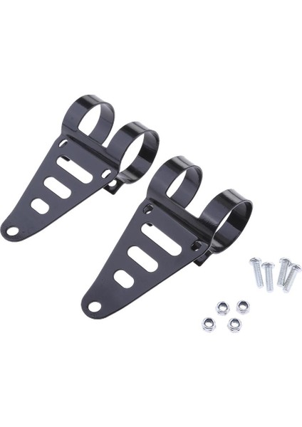 Siyah Motosiklet 41-43MM Far Montaj Braket Çatal Kulak Kıyıcı Cafe Racer (Yurt Dışından) indirimleri