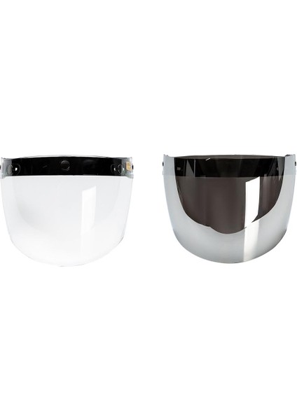 2 Adet Standart Açık Yüz Vizör Rüzgar Lensi 20CM Açık (Yurt Dışından)