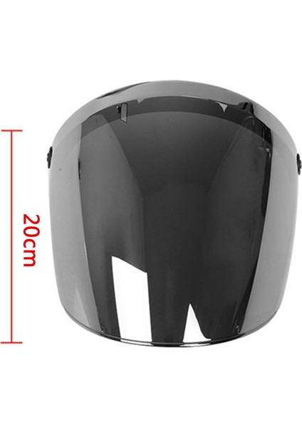 2 Adet Standart Açık Yüz Vizör Rüzgar Lensi 20CM Açık (Yurt Dışından)