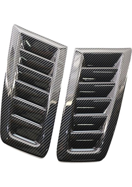 2 Adet Araba Hood Emme Karto Mk2 Karbon Fiber Stili (Yurt Dışından)