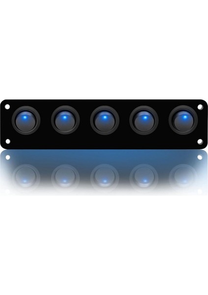 12V 24V 5 Çete Mavi LED Rocker Anahtarı Paneli Su Geçirmez Kontrol Anahtarı (Yurt Dışından) fiyatları