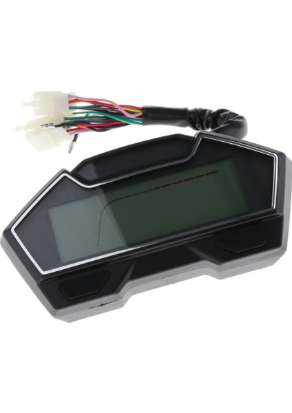 DC12V LCD Ekran Dişli Göstergesi Su Sıcaklığı Göstergesi Siyah (Yurt Dışından)
